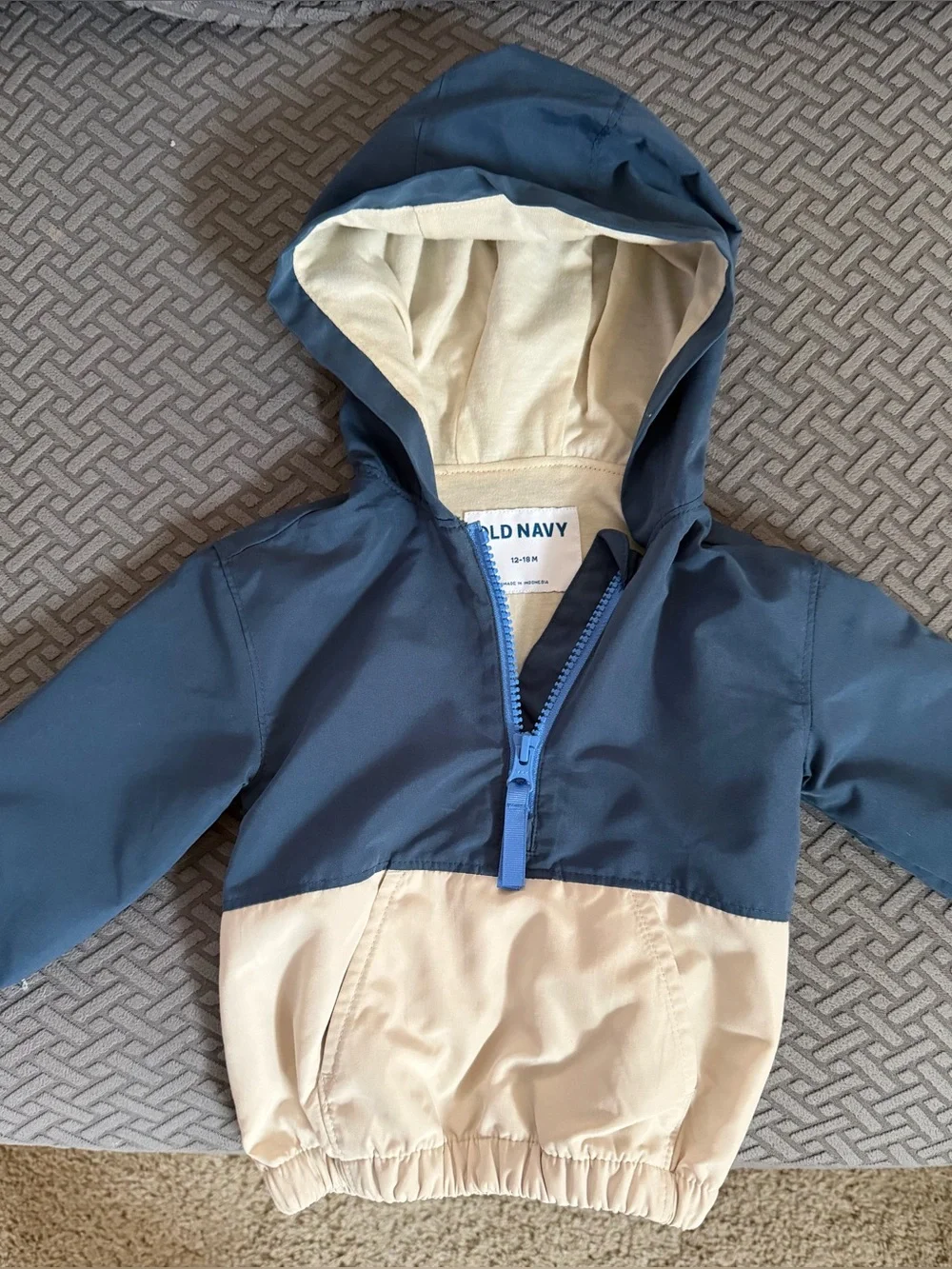 Old Navy baby rain wind breaker quarter zip